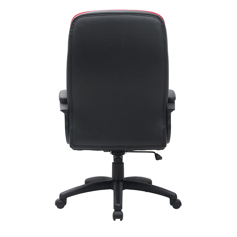 XL-3392 Black and red PU nylon armrest mid back Office chair